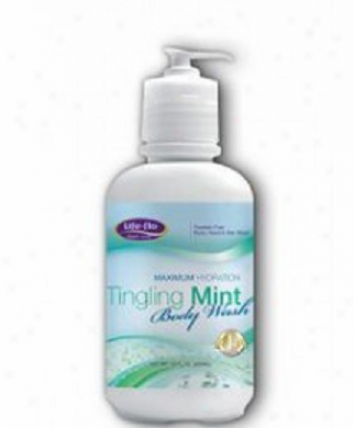 Life Flo's Maximum Hydration Tingling Mint Body Wash 19oz