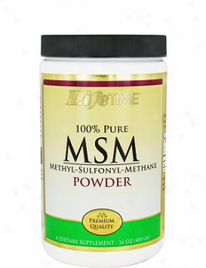 Lifetime's 100% Pute Msm Powder 2500mg 16oz