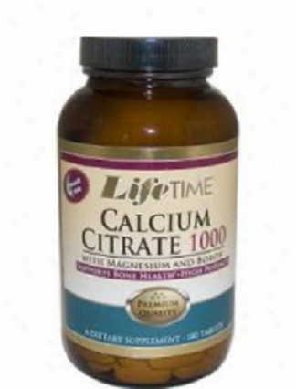 Lifetime's Calcium Citrate 1000 With Magnesoum & Boron 180tabs