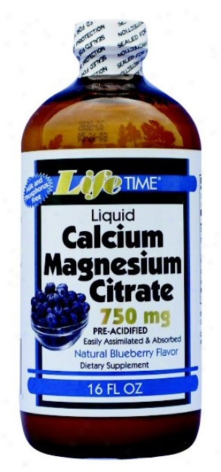 Lifetime's Calcium Magensium Citrate Blueberry Flavor 16oz