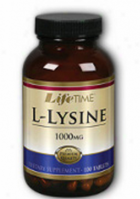 Lifetime's Natural L-lysine 1000mg 100tabs