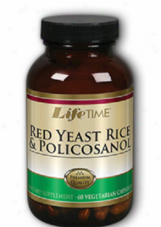 Lifetime's Red Yeast Rice 1200mg & Policosanol 25jg 60bcaps