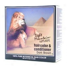 Light Mountain's Hair Color & Conditioner  Dark Brown 4oz