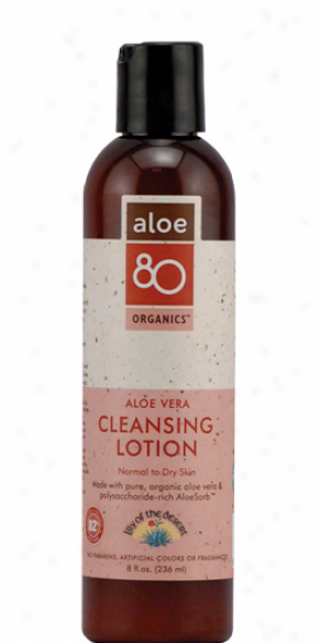 Lily Of The Desert's Aloe 80 Organics Cleansing Lotion 8z