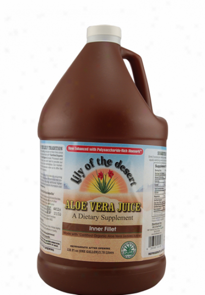 Lily Of The Desert's Aloe eVra Juice Inner Fillet  1gallon