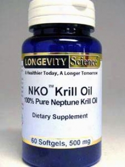 Longevity Science's Nko Krill 500 Mg 60 Gels