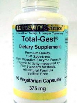 Longevity Science's Total Gest 375 Mg 90 Vcaps