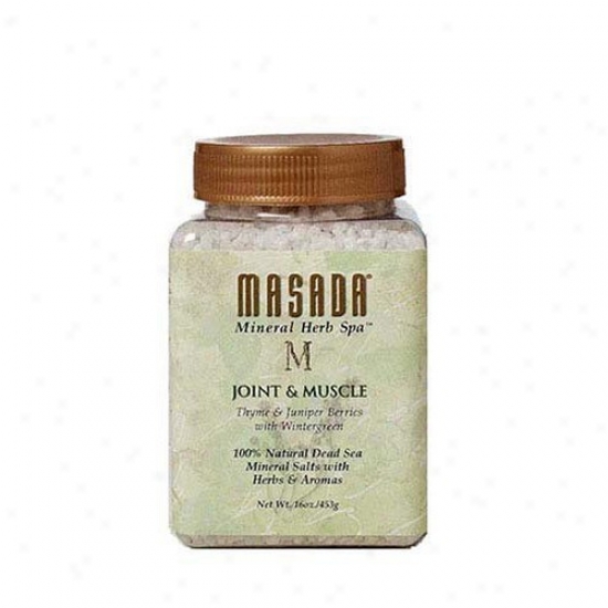 Masada's Herb Spa Joint & Muscle Whole Organic Salts 16oz