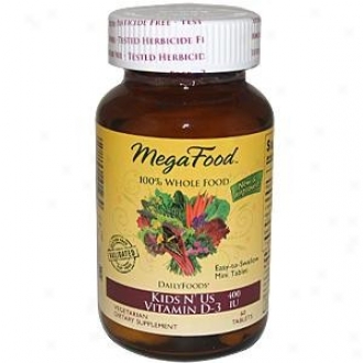 Megafood Dailyfoods Kids N' Us Vitamin D-3 400iu 60tabs