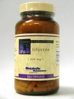 Metabolic Maintenance Glycine 500 Mg 250 Caps