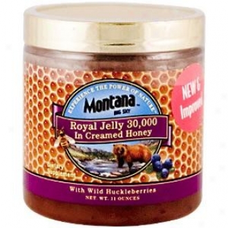 Montana Big Sky's Roual Jelly 30,000 In Creamed Honey 11oz
