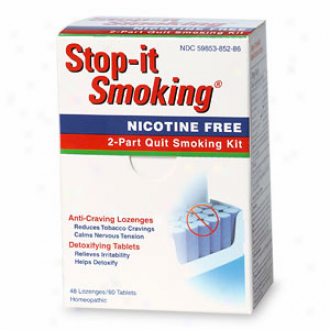 Natra-bio Stop-it Smoking 2part Kit 48lzgs/60tabs
