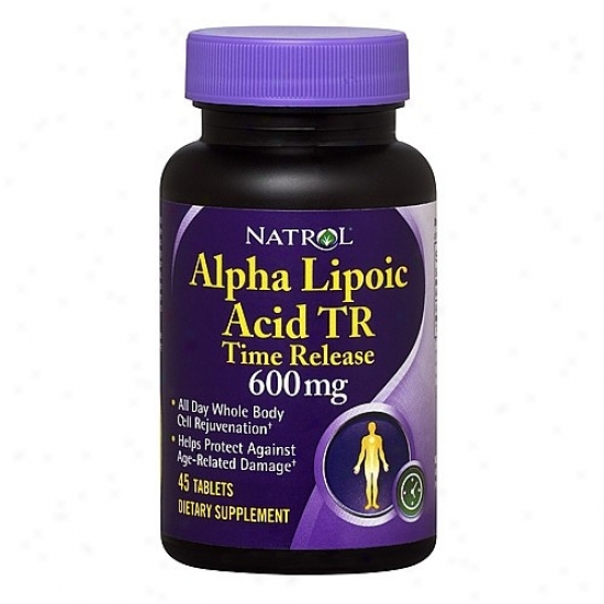 Natrol's Alpha Lipoic Acid T.r. 600mg 45tabs