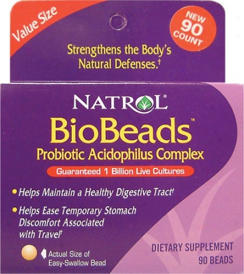 Natrol's Biobeads Probiotic Acidophilus Complex 90beads