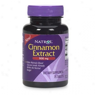 Natrol's Cinnamon Extract 500mg 80tabs