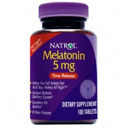 Natrol's Melatonin Tine Release 5mg 100tabs