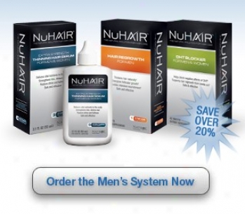 Natrol's Nu Hair Hair Regrowth System For Men 30day Kit