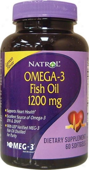 Natrol's Omega-3 Fish Oil 1200mg 60sg