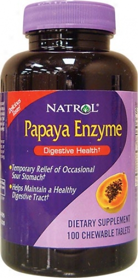 Natrol's Papaya Enzyme Chewable 100tabs