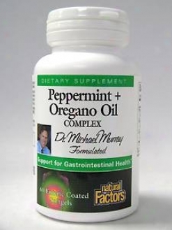 Natural Factors Dr. Murray's Peppermint & Oregano Oil 60 Gels 30% Off