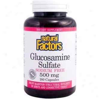 Natural Factors Glucosamine Sulfate Sodium Free 500mg 180caps