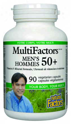 Natural Factors Multifactors Men's 50+ 90vcaps 30% Off