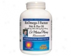 Natural Factors Rxomega 3 Factors Fish+ Flax Oil 120sg