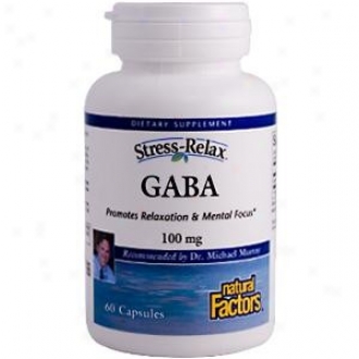 Natural Factors Stress-relax Gaba 100mg 60caps 30% Off