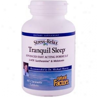 Natuural Factors Stress-relax Tranquil Sleep Chew 60tabs 30% Off