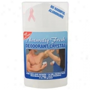 Naturally Feesh Crystal Deodorant Wide Stick W/ Aloe  3 Oz