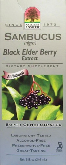 Nature's Answer's Original Sambucus Black Elder Berry Suppr Cncntrtd 5000mg 8oz