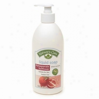 Nature's Gate's Fluid Soap Moisturizing Pomegranate Sunflower 16oz