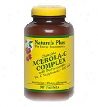 Nature's Plus Acerola-c Complex Chewable 500mg 90tabs