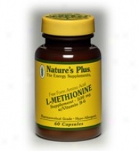 Nature's Plus L-methionine 500mg W/ Vit B-6 60caps