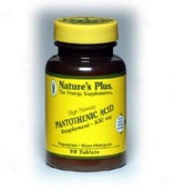 Nature's More Pantothenic Acid 500mg 90tabs