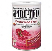 Nature's Plus Spirutein Exitic Red Fruit  1.1lb New!!