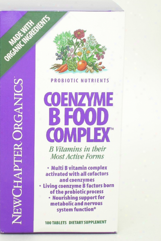 Unaccustomed Chapter's Coenzyme B Food Complex 30tabs