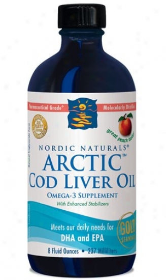 Nordic Natudals Arctic Cod Liver Oil Peach 8oz