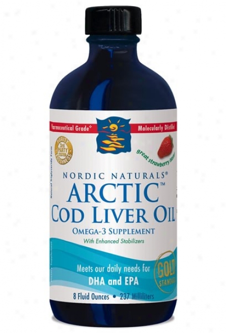 Norxic Naturals Arctic Cod Liver Oil Strawberry 8oz