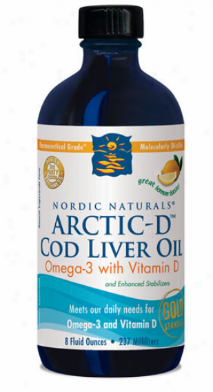 Nordic Naturals Arctic-d Cod Liver Oil Lemon 8oz
