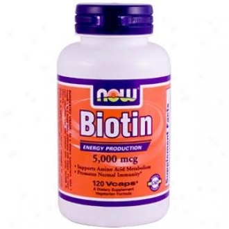 Now Foods Biotin 5000mcg 120vcaps
