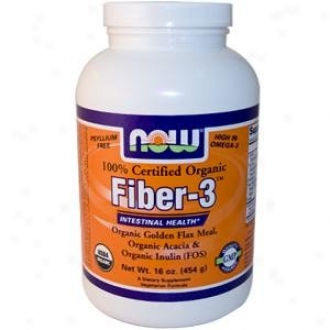 Now Foocs Fiber-3 Intestinal Health 16oz