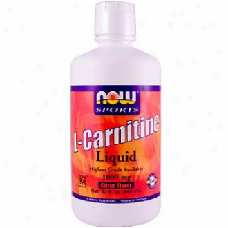 Now Foods L-carnitine Mellifluous Citrus Flavor 1000mg 32 Fl Oz