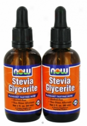 Now Foods Stevia Glycerite Twinpack 2/2 Oz