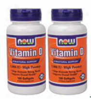 Now Foods Vitamin D 1O00 Iu 180 Sg Twin-pack