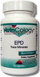 Nutricology's Epd Trace Minerals 75vcaps