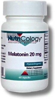 Nutricology's Melatonin 20mg 60vcaps