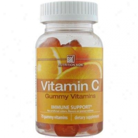 Nutrition Now's Vitamin C Gummy Vitamins Orange 70atbs