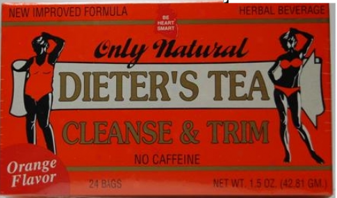 Only Natural's Cleansing Diet Tea (orange) 24 Bags