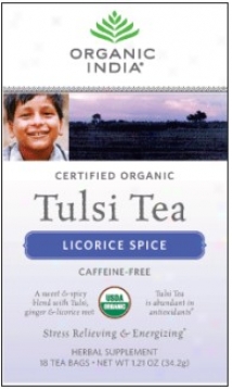 Organic India's Tulsi Tea Radical Licorice Spice 18ct